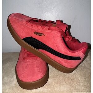 Puma suede palermo club Ii Era Women size 4 Red-black Sneakers gum sole 39888617